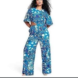 RHODE Vibrant Blue and White overall